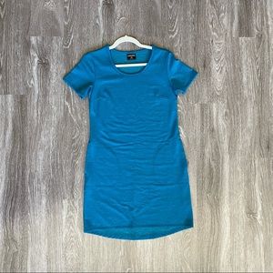 Teal Blue T-shirt Dress